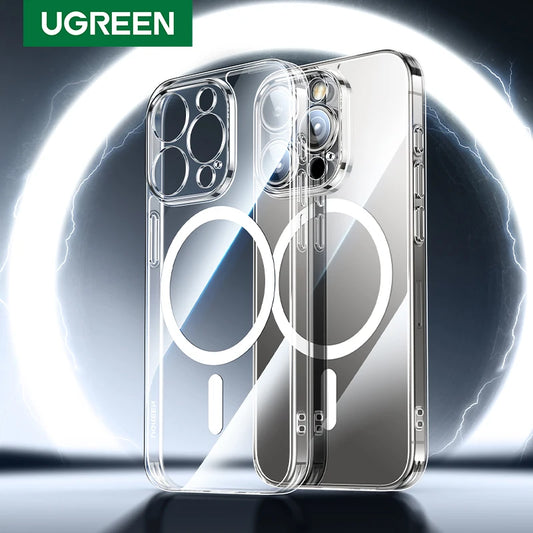 UGREEN Magnetic Case for iPhone 17 16 15 14 13 Pro Max Case Shockproof Cover for iPhone 16 Pro Max Plus 16pro Macsafe TPU Cases