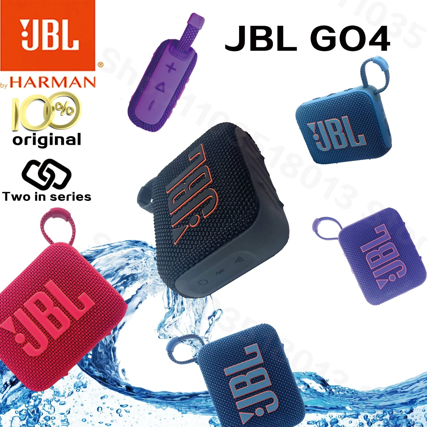 Original JBL GO 4 Wireless Bluetooth Speaker Portable Waterproof Speaker Outdoor Speakers Sports  Speaker JBL GO4 Bluetooth 5.3